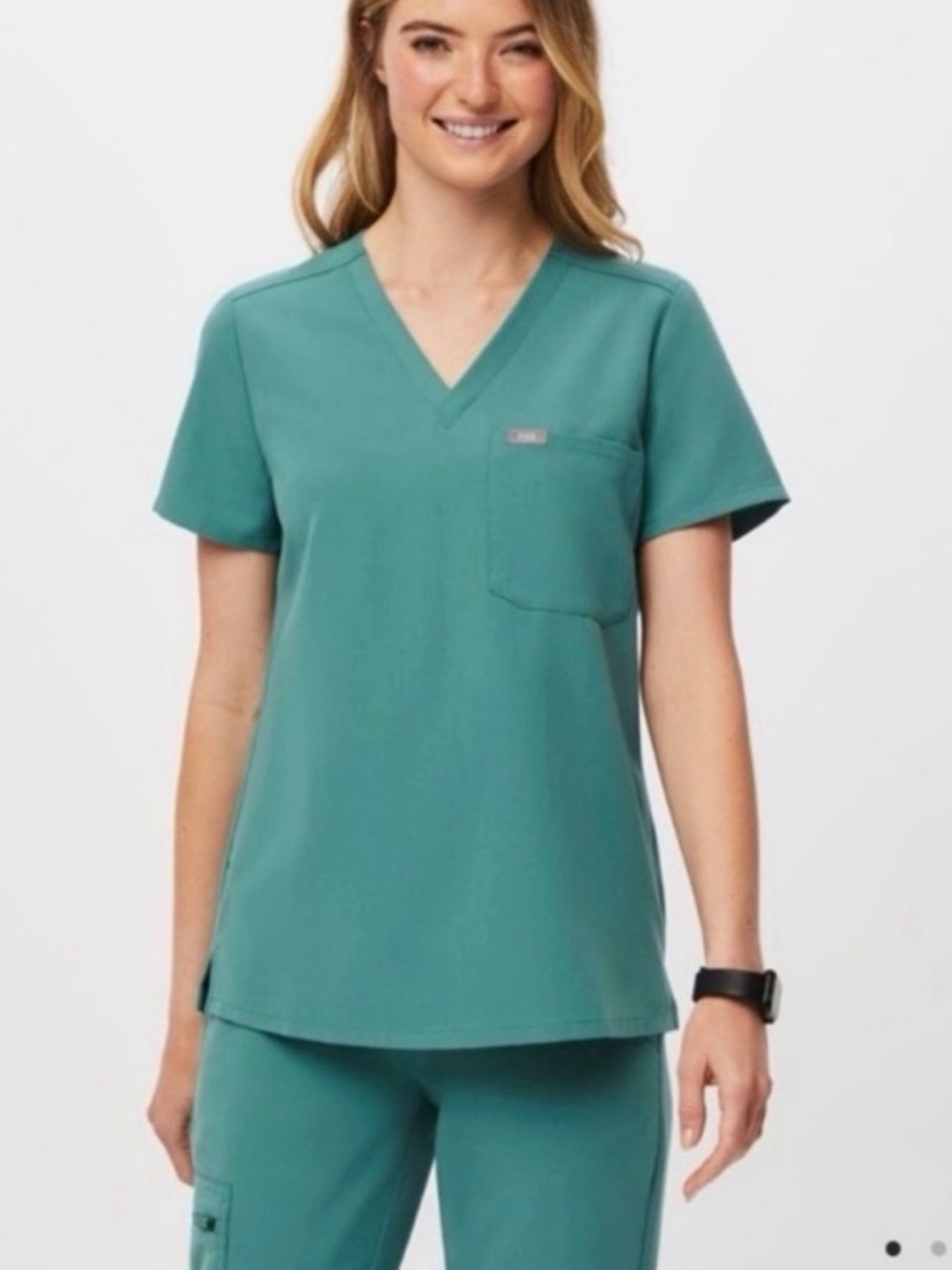 Figs scrub set - Catarina top Small + Livingston pant Small Tall in Cactus